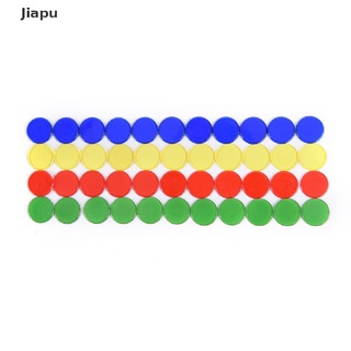 Jiapu เครื่องหมายชิปบิงโก พลาสติก 1.5 ซม. สําหรับการ์ดเกมบิงโก 50 ชิ้น