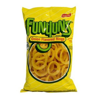 Funyuns Onion Flavored Rings 163g. ฟันยุนส์ วงแหวนกลิ่นหัวหอม 163 กรัม