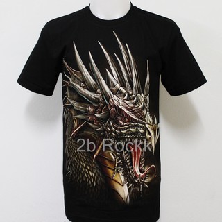 เสื้อลาย มังกร เสื้อยืด เสื้อ D6 Size M (เสื้อไซส์ยุโรป)