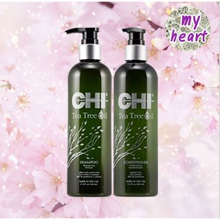 CHI Tea Tree Oil Shampoo/Conditioner 340/340 ml แชมพู และครีมนวด ที่ช่วยปรับสมดุลเส้นผม และหนังศรีษะ