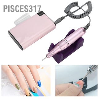 Pisces317 เครื่องเจียรเล็บไฟฟ้า แบบพกพา 30000Rpm สําหรับร้านเสริมสวย