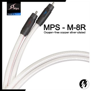 สายสัญญาณ Taiwan-RCA | MPS - M-8R (silver) |  RCA-Rhodium / Cable copper and silver 99.9997%OFC (โปรดเช็คสต๊อก)