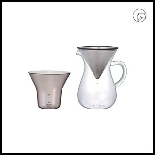 KINTO SCS Coffee Carafe Set 300ml Stainless Brewer เซ็ทดริปเปอร์สแตนเลส พร้อมเหยือกและแก้วรอง