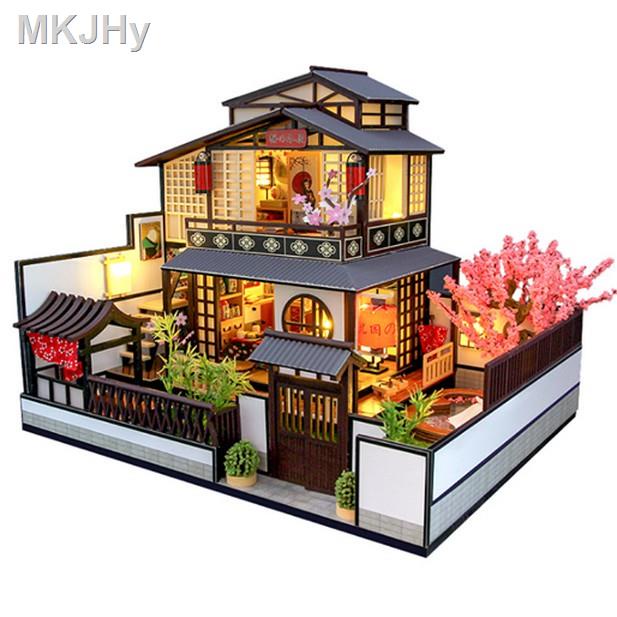 ของขวัญ♗❧❍บ้านตุ๊กตา บ้านจิ๋ว DIY ชุด Northland Spring มีฝาครอบกันฝุ่น+กล่องดนตรี พร้อมส่งทันที บ้านญี่ปุ่น โมเดลบ้านญี่