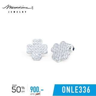 Memorine Jewelry  ต่างหูเงินแท้ 925 ฝังเพชรสวิส (CZ) : ONLE336