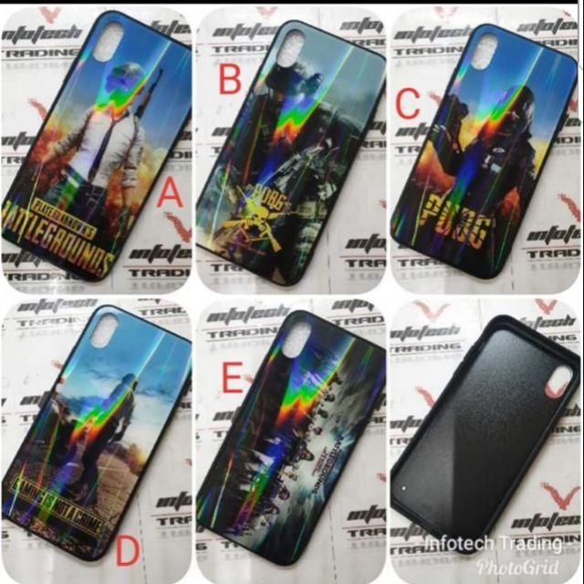 Combat war ปลอกการ์ตูน Pubg Case สําหรับ Vivo V9 Vivo Y85 กระจกนิรภัย