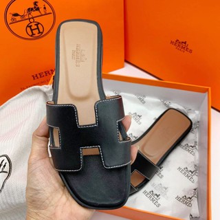 รองเท้า Hermes แตะแบบสวม งานเกรด Hi-end 1:1เทียบแท้สุด (size 36-40) มี(COD) Free box set