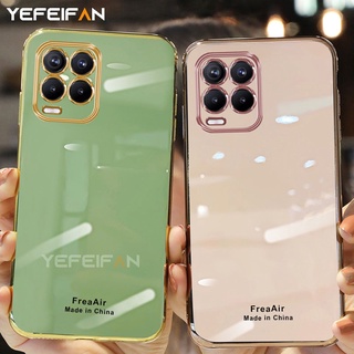 เคสโทรศัพท์ Realme 8 5G การชุบเคสหลังโทรศัพท์สำหรับ Realme 8 7 6 Pro 5G C21 C11 ป้องกันการตกTpu ปกอ่อน