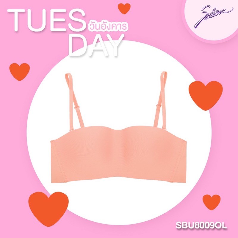 เสื้อชั้นใน Sabina  รุ่น Pretty Perfect SBU8009 Body bra the series (เกาะอก)