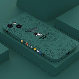 เคสโทรศัพท์มือถือ ลายนักบินอวกาศ สําหรับ iphone 11pro 11pro max 12 12pro 12pro max 12 mini 13 13pro 13pro max 13 mini X XR XS