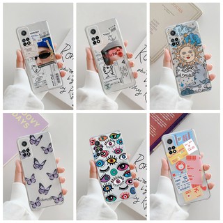 Casing Xiaomi Mi 10T / Mi 10T Pro Case Clear TPU Fashion Art Label Soft Silicone Cover Phone Case