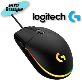 LOGITECH G MOUSE (เมาส์)  G102 LIGHTSYNC (BLACK) ประกันศูนย์