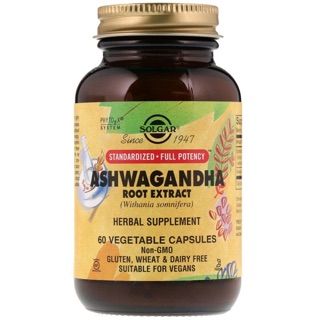 🌟PreOrder🌟 Solgar, Ashwagandha Root Extract, 60 Vegetable Capsules