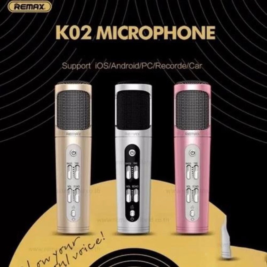 Remax Microphone Karaoke ไมโครโฟน ร้องเพลง คาราโอเกะ K02