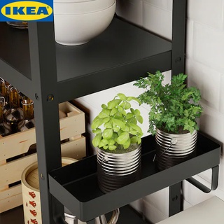 IKEA BROR บรูร์ ชั้นเสริม, เปลี่ยนพื้นที่ที่เคยเสียเปล่า ให้เป็นที่เก็บของกระจุกกระจิก หยิบใช้สะดวก สีดำ มี2ขนาด