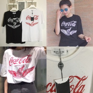 เสื้อยืดสกรีนCoca Cola งานป้ายMatilda