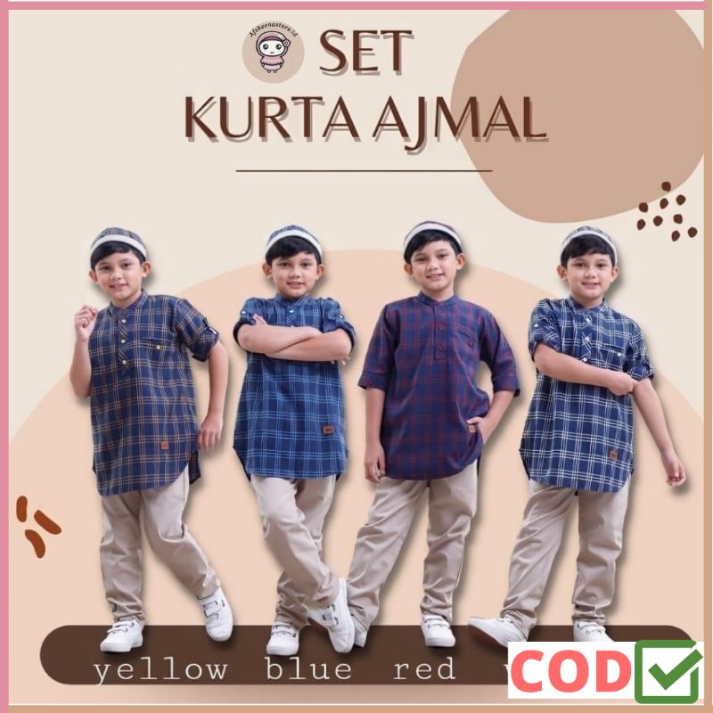 Kurta Ajmal โดย Midikids | Kurta ของเล่นเด็ก 5-6 7 8 9 10 11 12 ปี