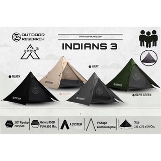 K2 INDIANS 3 ไซส์ใหม่ขนาด3 ท่าน