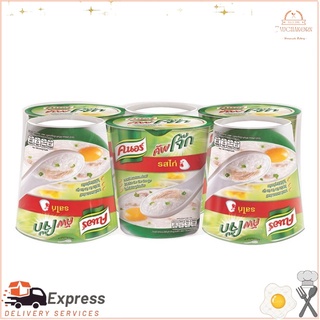 คนอร์คัพ โจ๊กกึ่งสำเร็จรูป รสไก่ 35 กรัม x 6 ถ้วยKnorr Cup Instant Porridge Chicken Flavor 35 g x 6 cups