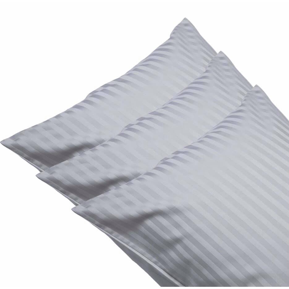 ปลอกหมอน ลายริ้ว 250 & 300 เส้นด้าย คอตต้อน 100% เกรดโรงแรม Stripe Pillowcase 250 & 300 Thread Count 100% Cotton