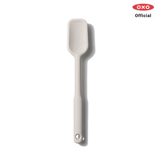 OXO ไม้พายซิลิโคน ทรงช้อนกลม สีข้าวโอ๊ต l Silicone Spoon Spatula Oat ของแท้ 100%