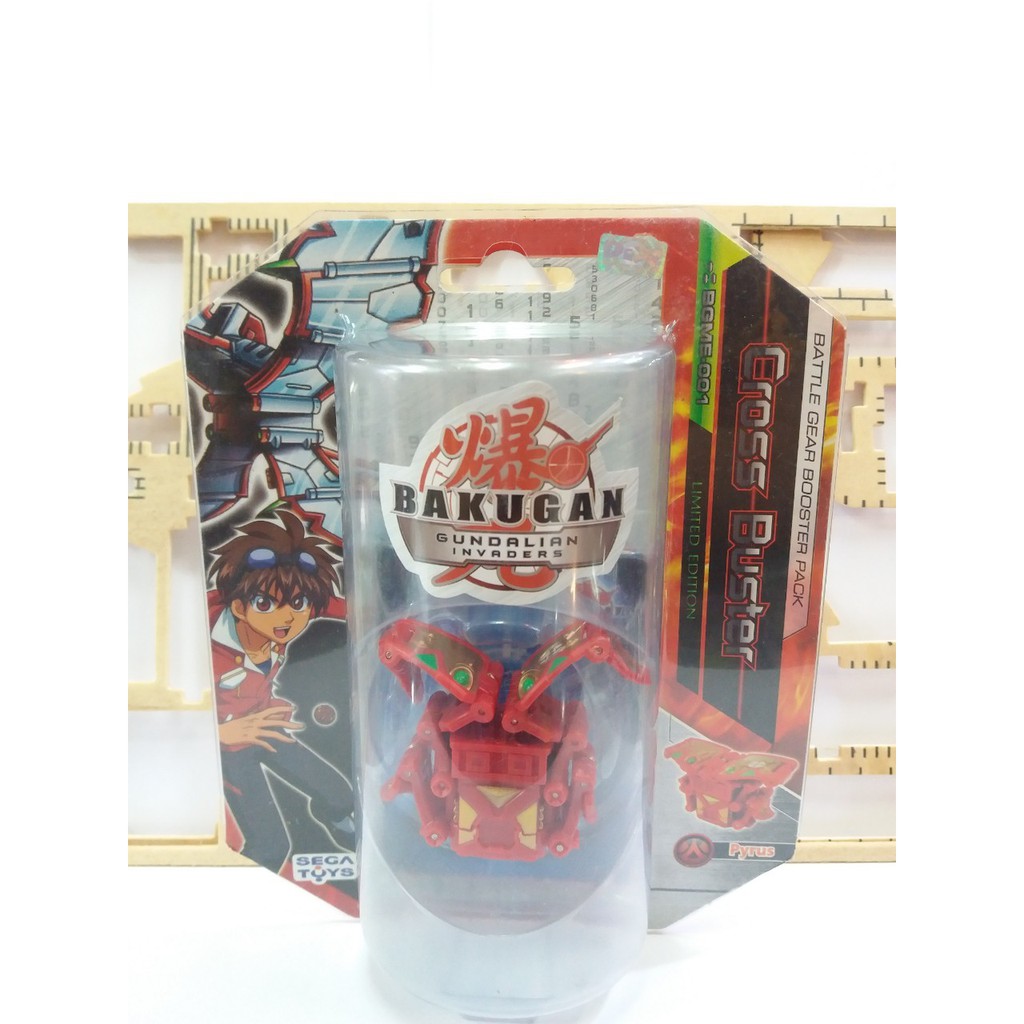 AUTH Segatoys Bakugan Gear Booster Pack Cross Buster BGME-001 Limited Edition Pyrus