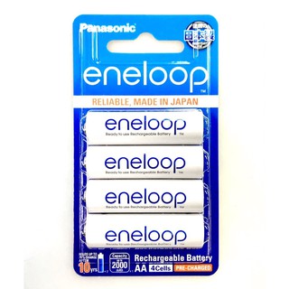 Eneloop Rechargeable Battery AA รุ่น BK-3MCCE/4NT 4 ก้อน/แพ็ค (White)