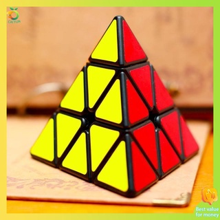 รูบิค รูบิค 3x3 แม่เหล็ก Qiyi Pyramid Rubiks Cube Triangular Junior Scholar Cube Cube ชุดชุดเต็มชุดของนักเรียนประถมศึกษาระดับประถมศึกษาของคนต่างด้าว