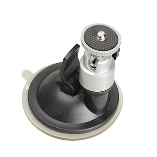 ขาตั้งกล้องติดรถยนต์ DVR GOPRO แบบถ้วยดูดสุญญากาศ ติดกระจกหน้า
(สีดำ/เงิน)