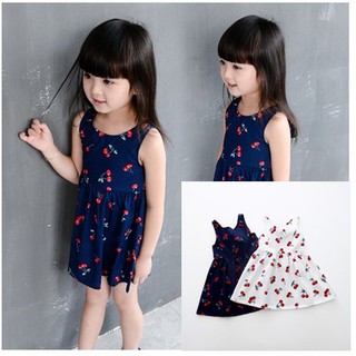 ชุดเดรสสาวน้อยหน้าร้อน (สินค้าพร้อมส่งในไทย)