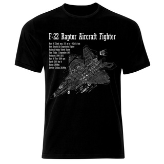 เสื้อยืด พิมพ์ลาย F-22 Raptor Air Fightert