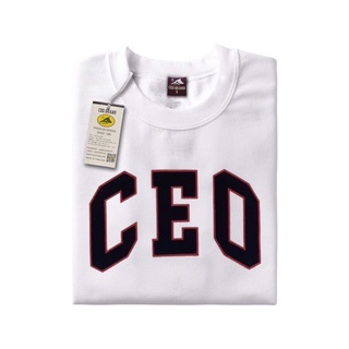 เสื้อยืดแขนสั้น สีขาว ลาย CEO