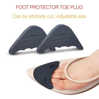 Gtubike 1 คู่ฟองน้ํา Foot Stopper ผู้หญิงหน่วยความจําโฟมรองเท้า Pad Super Soft Anti-drop รองเท้าส้นสูง Forefoot Pads ปรับขนาด Toe Plug