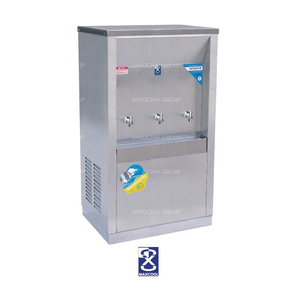 ตู้ทำน้ำเย็นแบบต่อท่อประปารังผึ้ง 3 ก๊อก ยี่ห้อ MAXCOOL รุ่น MC-3P