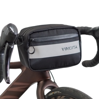 Vincita กระเป๋าหน้าแฮนด์ WAKE UP แบบสายคาดหน้าแฮนด์ พร้อมสายสะพาย B010C : WAKE UP HANDLEBAR BAG