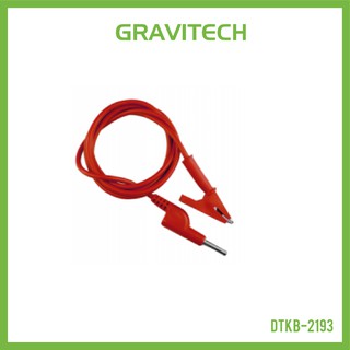 [Gravitechthai]4mm Banana to Alligator Clip Jack Cable 1 Meter - Red