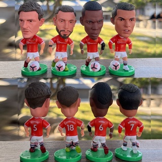 โมเดลนักฟุตบอล Superstar Ronaldo Maguire Bruno Cavani Pogba ของเล่นสําหรับเด็ก