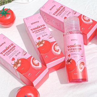 สบู่ล้างหน้ามะเขือเทศ By Blamy TOMATO SOAP สบู่หน้าเงาขจัดสิว