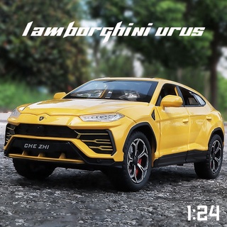 โมเดลรถยนต์ Lamborghini Urus สเกล 1:24 ของเล่นสําหรับเด็กผู้ชาย ของขวัญวันเกิด