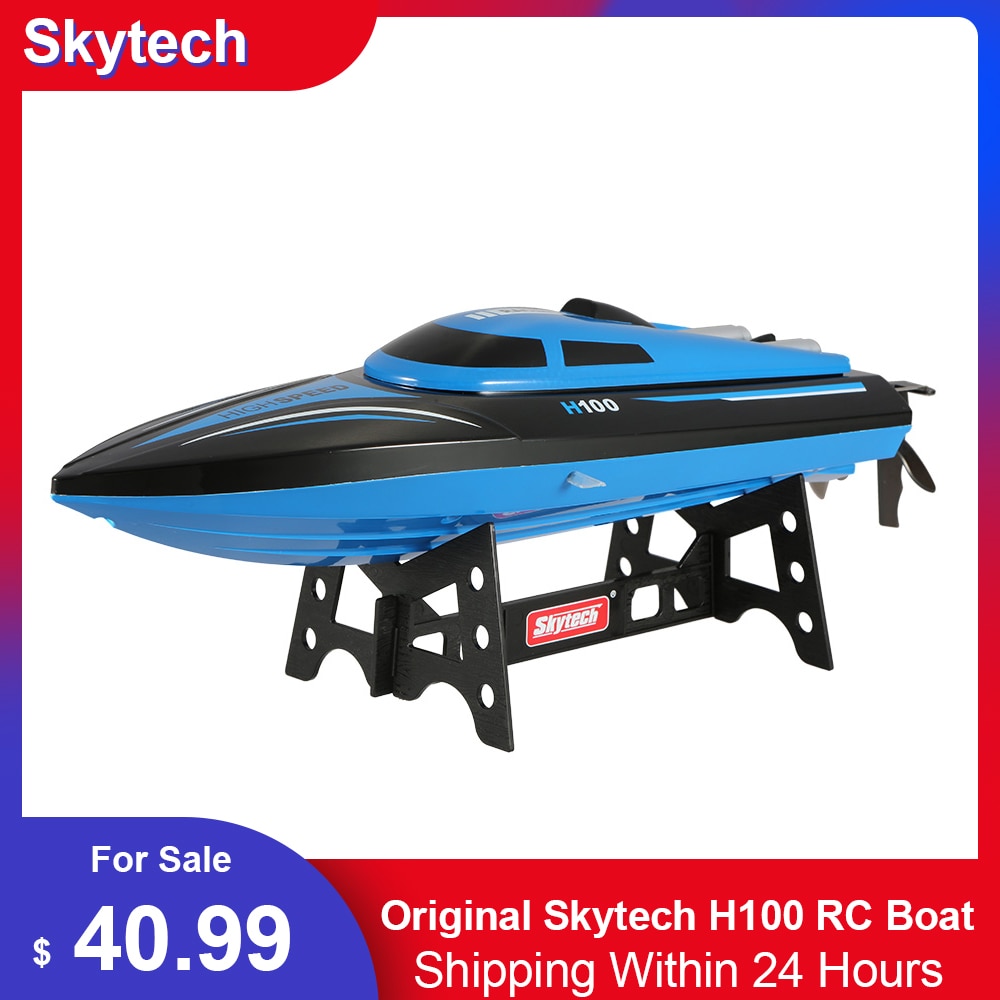 Original Skytech H100 RC Boat 2.4G Remote Controlled 180° Fli 20KM/H