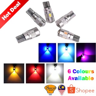 หลอดไฟ Led T10 5630 6SMD อัลลอยด์ สําหรับรถยนต์ Persona Saga VVT BLM FLX Wira Waja Myvi Viva Axia Bezza Alza