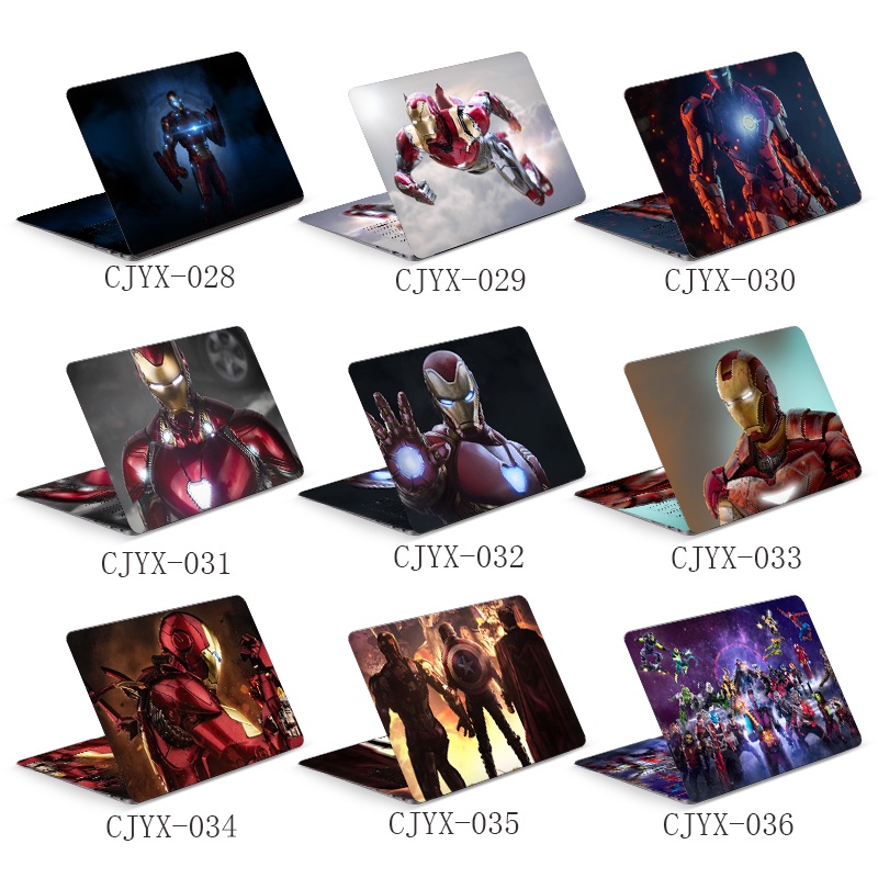 สติ๊กเกอร์แล็ปท็อป DIY สติ๊กเกอร์คอมพิวเตอร์ซูเปอร์ฮีโร่ สติ๊กเกอร์ Marvel Boy สติ๊กเกอร์หล่อ Iron M