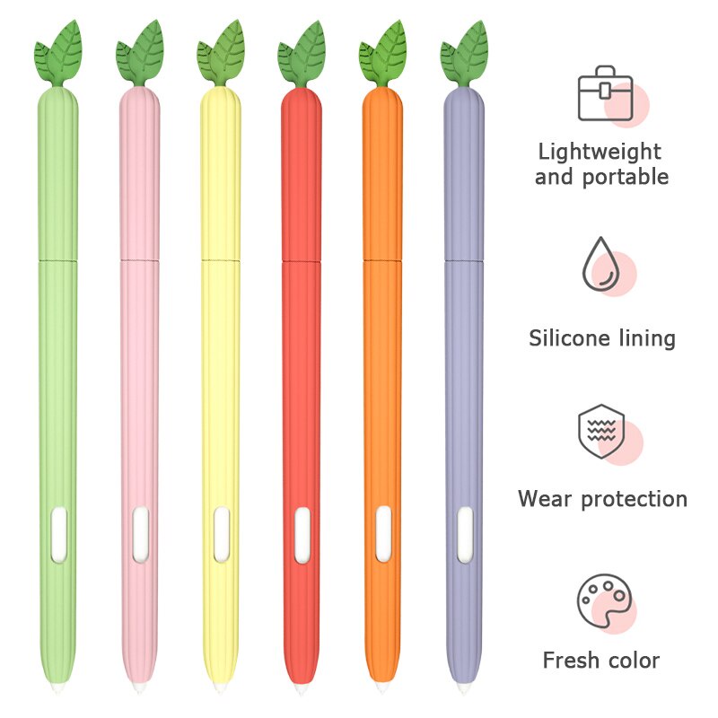 น่ารักเปลี่ยนปลอกสําหรับ Samsung Galaxy Tab S10 S9 S6 Lite S7 S8 Ultra Plus FE ปากกาสไตลัสซิลิโคนกรณีปลายดินสอผิวป้องกัน Nib Cover