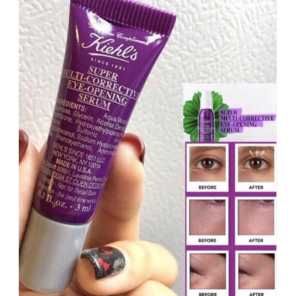 Kiehl's Super MultiCorrective EyeOpening Serum 3ml Shopee Thailand