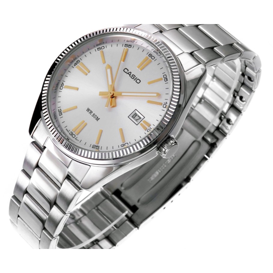 casio ของแท้ประกันศูนย์ นาฬิกาคาสิโอ ผู้ชาย รุ่น MTP-1302D MTP-1302SG / SMILEYTIME ขายแต่ของแท้ ประกันศูนย์cmg/c-thong