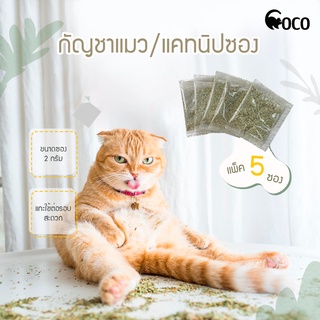 coco.pet กัญชาแมว แคทนิปแมว แบบซอง ขนมแมว ช่วยแมวผ่อนคลาย แคทนิปออแกนิค Catnip ผงแคทนิป หญ้าแมวซอง หญ้าผง