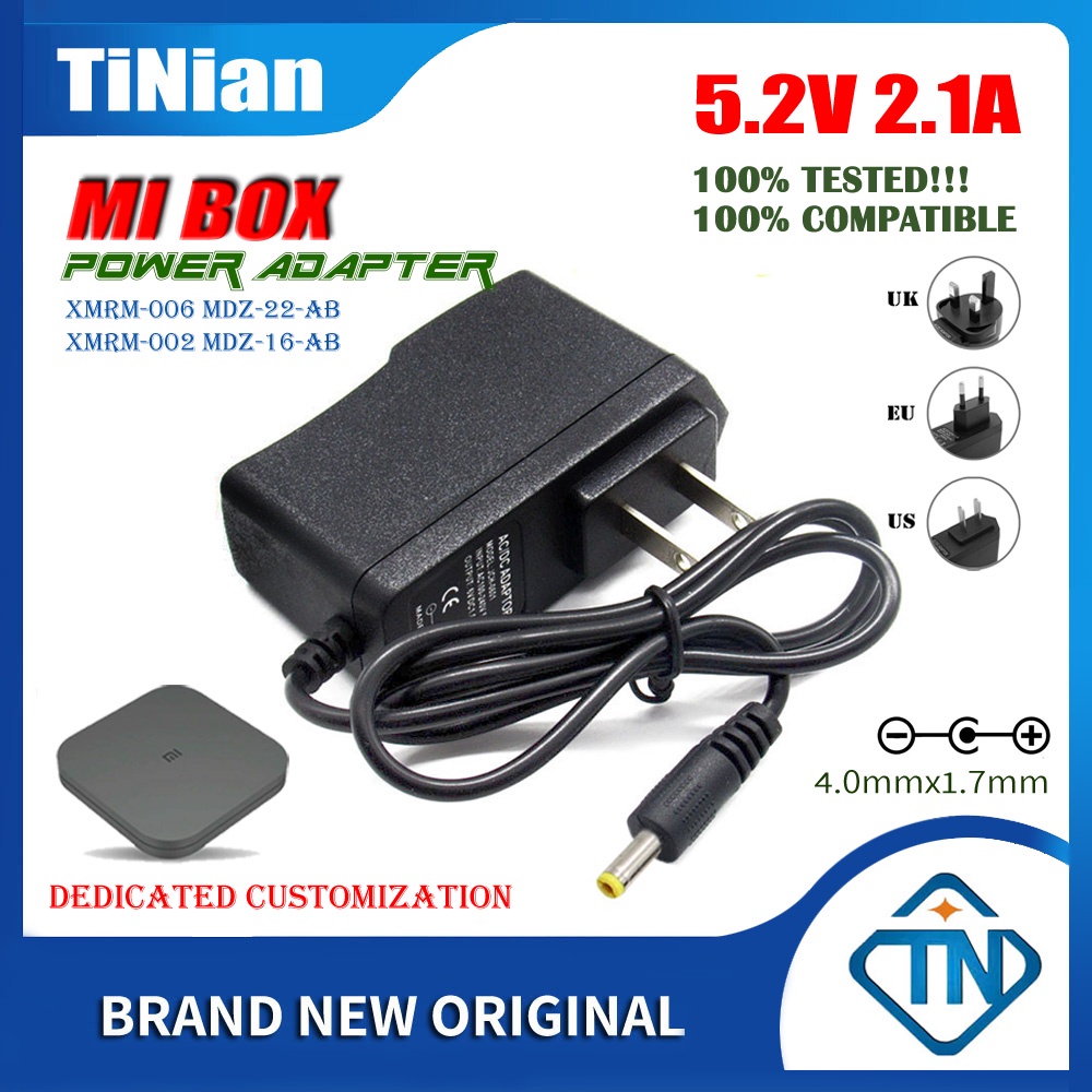 5.2V 2.1A AC/DC Power Adapter สายชาร์จสําหรับ Xiaomi Mi MDZ-16-AB MDZ-22-AB MDZ-28-AA(2nd Gen)S Gen 