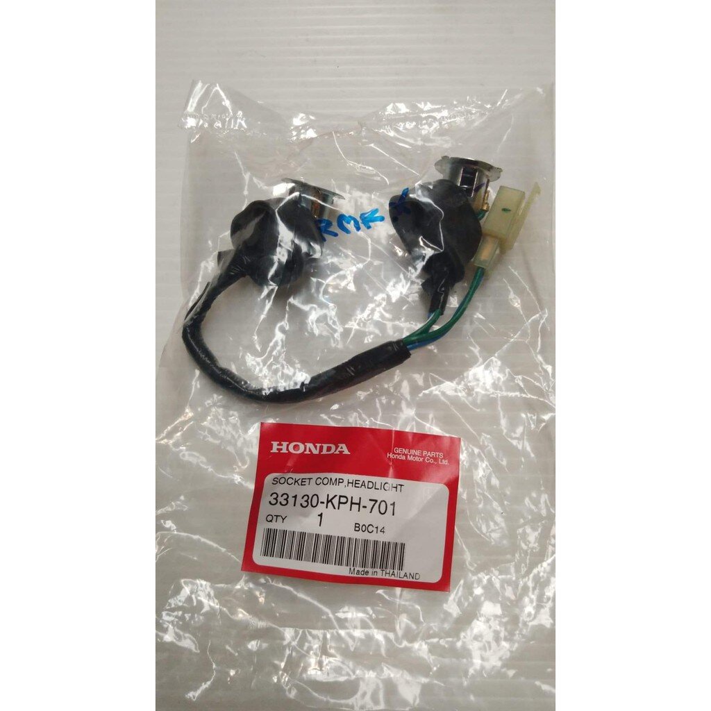33130-KPH-701 ขั้วไฟหน้า WAVE125I 2005 ไฟเลี้ยวบังลม อะไหล่แท้ HONDA