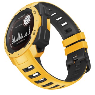 สาย Garmin instinct / Instinct 2 solar / tactical / crossover silicone  band 22 mm. สาย ซิลิโคน นาฬิกา Garmin instinct