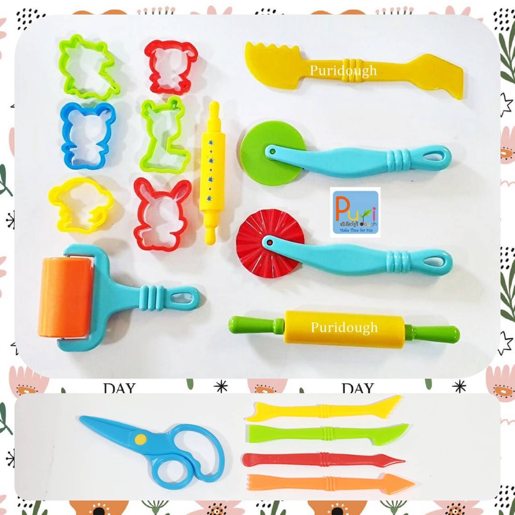 คุ้มมาก!!! อุปกรณ์ นวด คลัง ตัด DIY 17 ชิ้น พร้อมพิมพ์